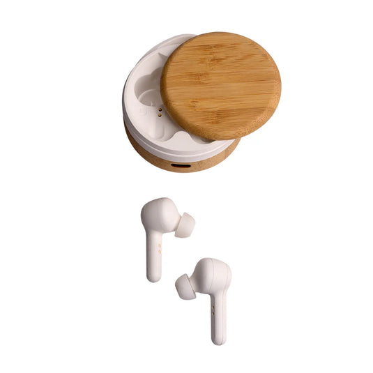 Wangari Cherry Bamboo Wireless Earbuds