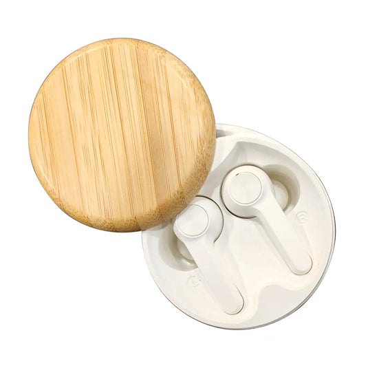 Wangari Cherry Bamboo Wireless Earbuds